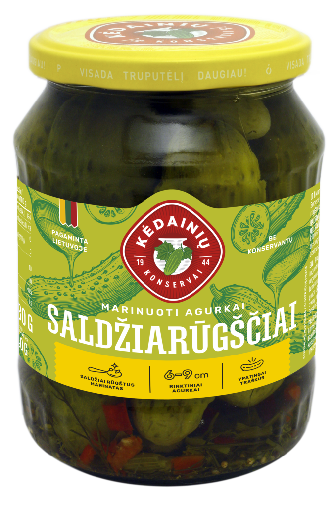 Marinuoti saldžiarūgščiai agurkai