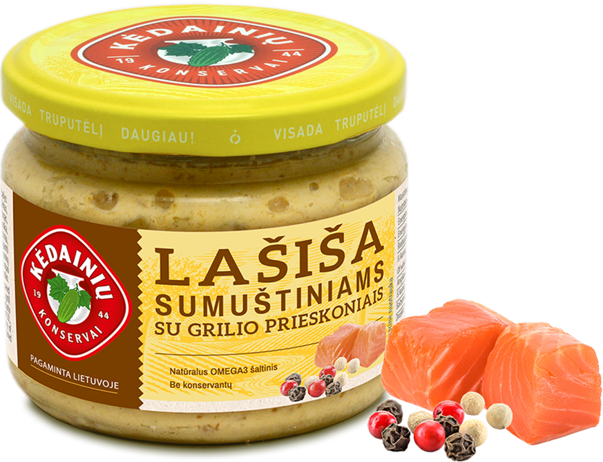 Lašiša sumuštiniams su grilio prieskoniais