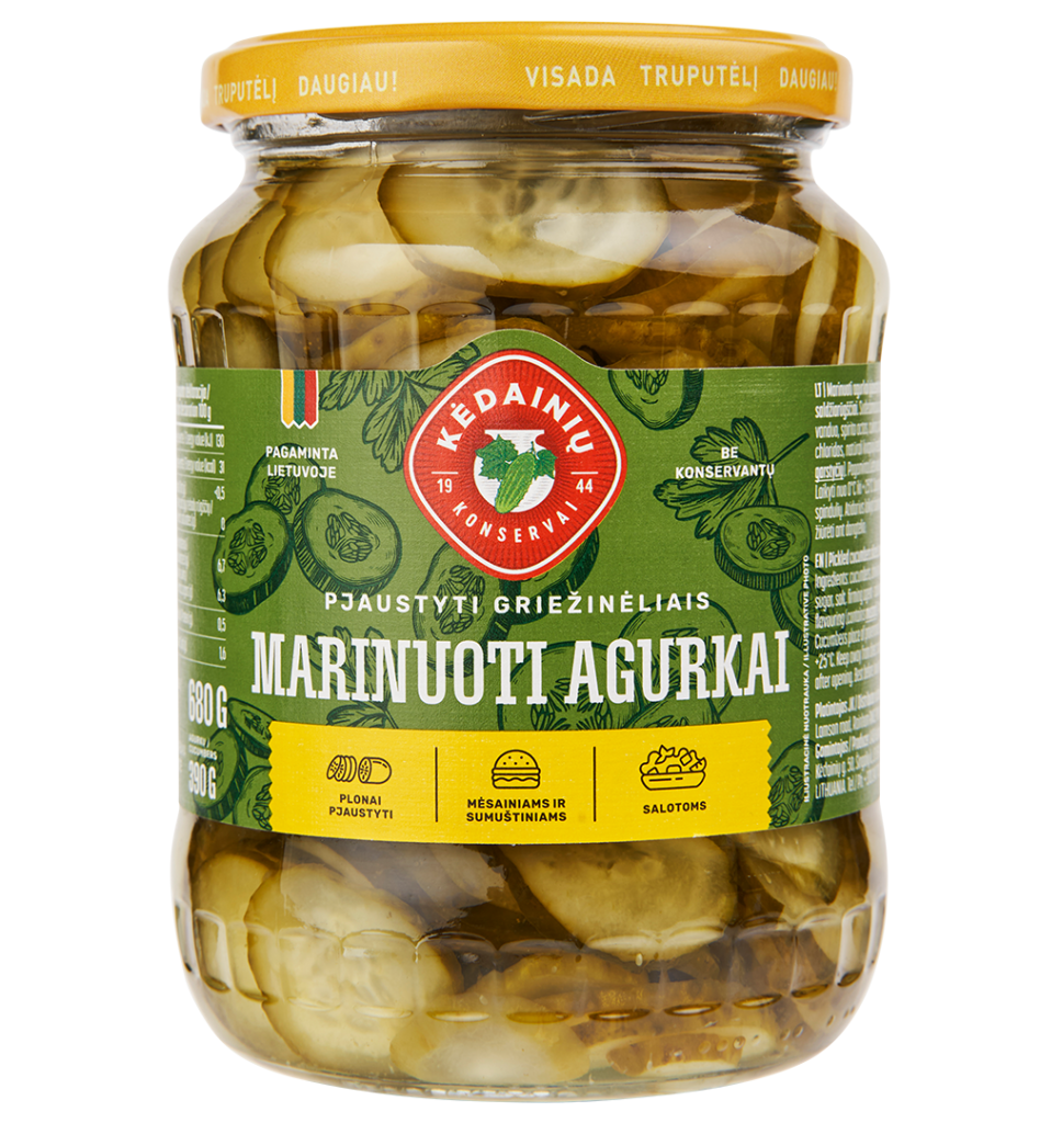 Marinuoti agurkai griežinėliais