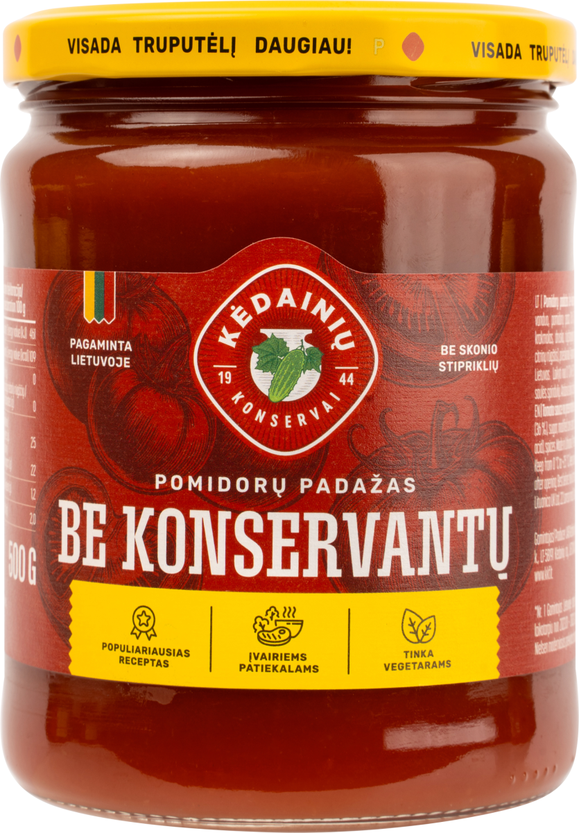 Pomidorų padažas be konservantų