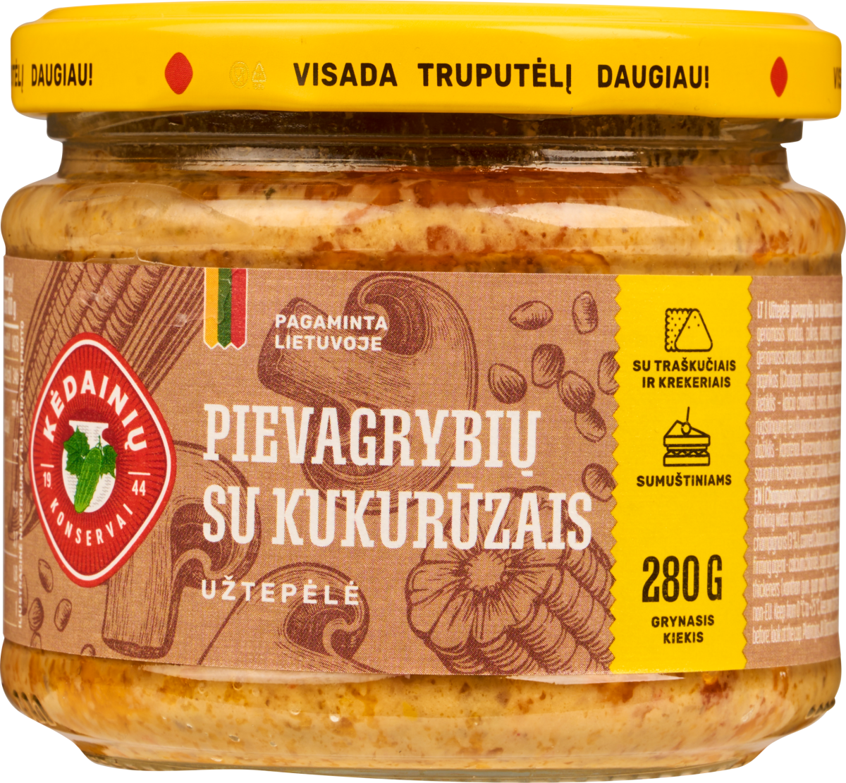Button Mushroom Spread with Corn