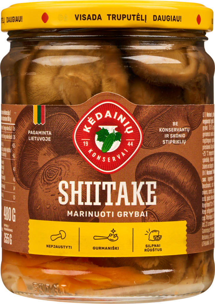 Marinuoti Shiitake grybai