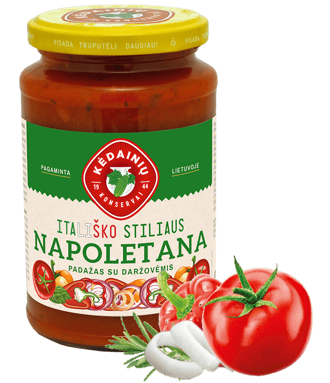Napoletana padažas su daržovėmis