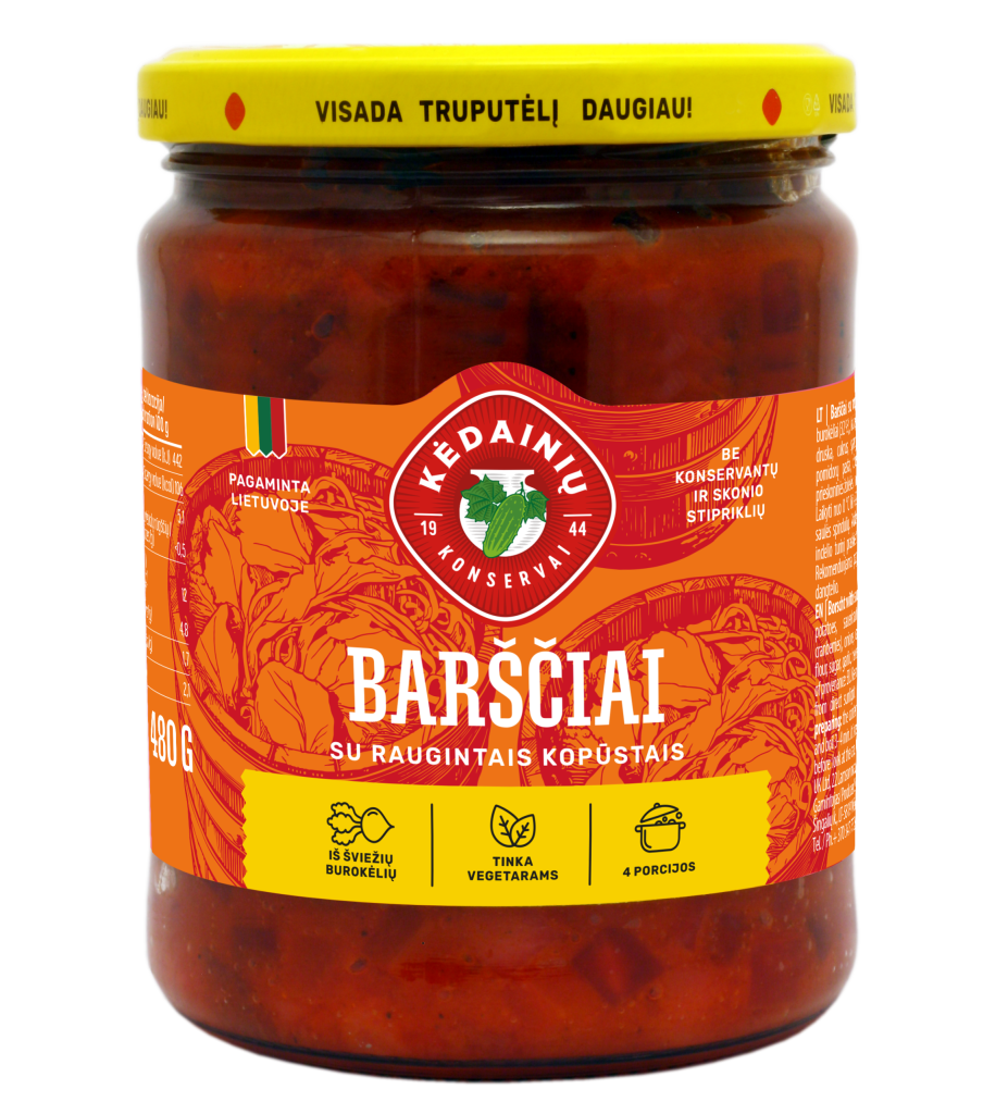 Barščiai su raugintais kopūstais