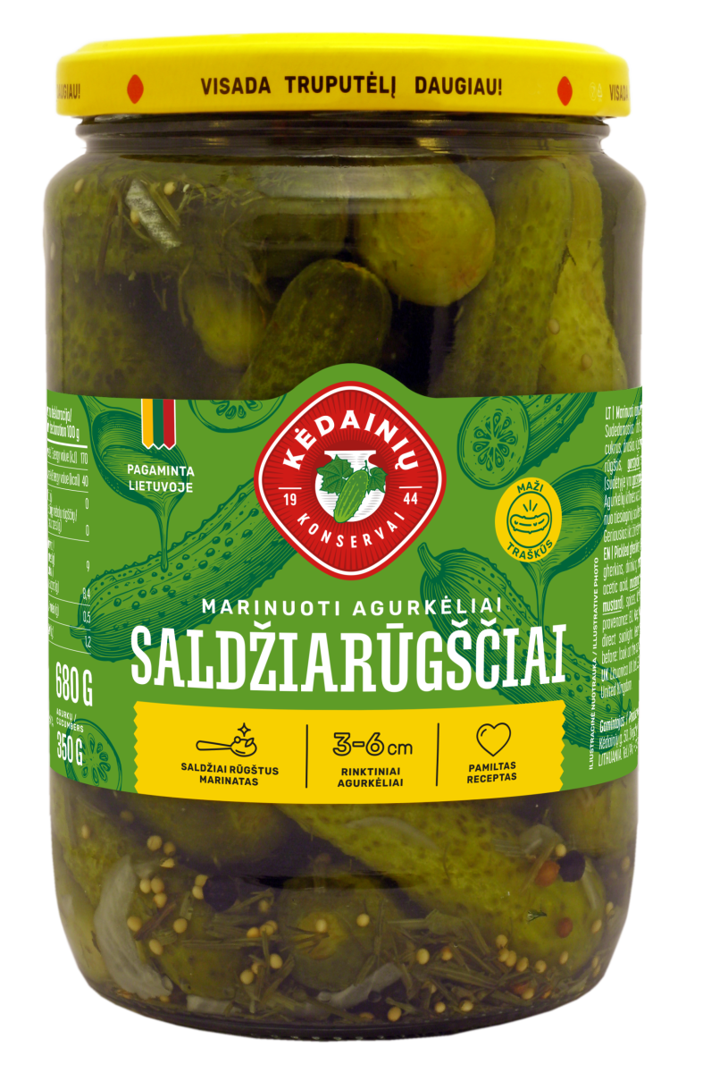 SWEET & SOUR Pickled Gherkins