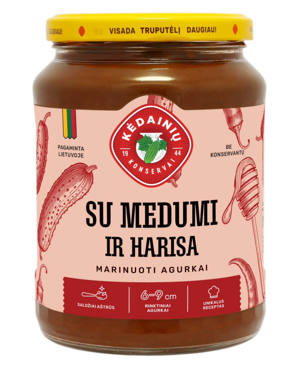 Marinuoti AGURKAI Su medumi ir harissa