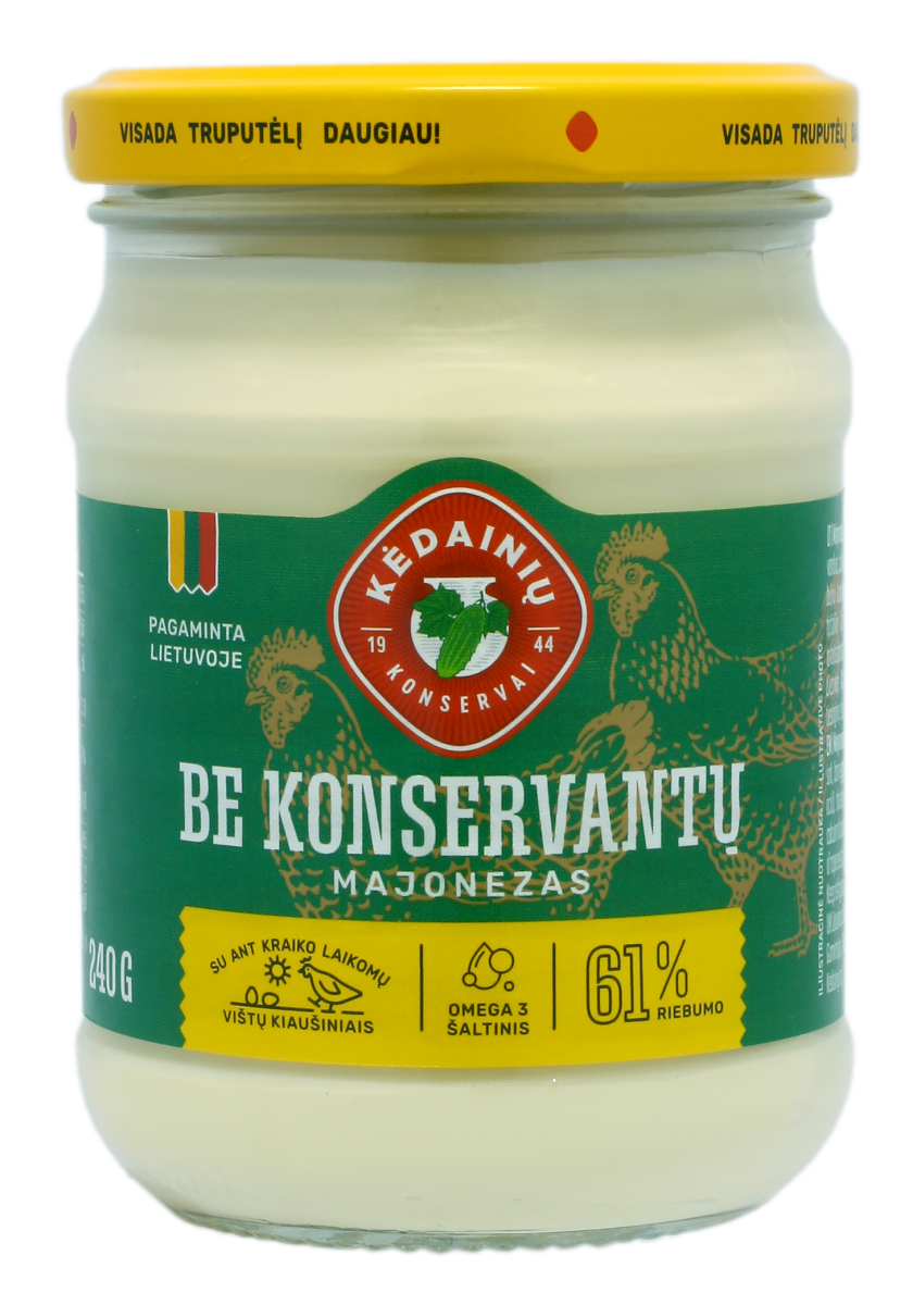MAYONNAISE WITHOUT PRESERVATIVES