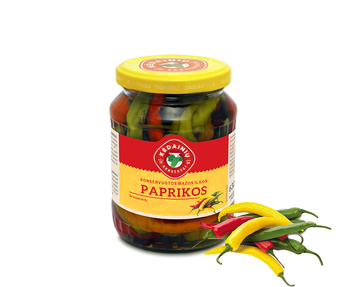 Canned mini long peppers